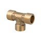 Air Conditioning Part Brass Pipe Tee Fitting Copper connector