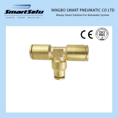 DOT-PE Series Tee Copper Nature Push in DOT Fittings